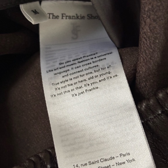 The Frankie Shop Kevin Leather Pants, Brown, NWT, Medium - Picture 15 of 16